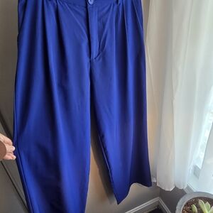 SHEIN Royal Blue Wide Leg Dress Pants – High Rise – Size M (See Measurements)